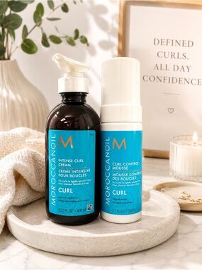 Moroccanoil Curl Duo | Intense Curl Cream + Curl Control Mousse